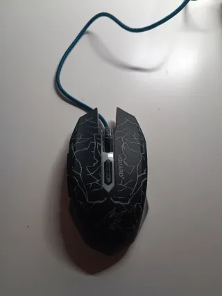 Ratón Gamer Negro con Luces Verdes