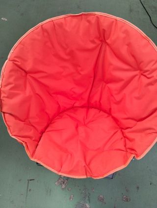 Silla plegable redonda con asiento acolchado suave