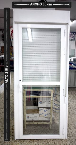 Puerta abatible de Aluminio 88 x 218 cm