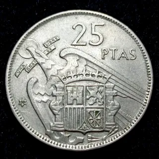 BAY3 3. España. 25 pesetas 1957 *59
