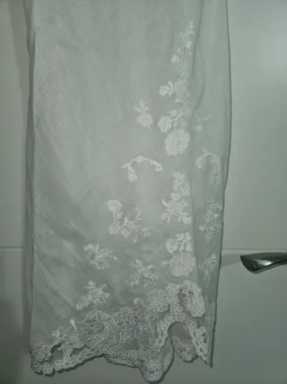 Camisón Zara Home encaje blanco