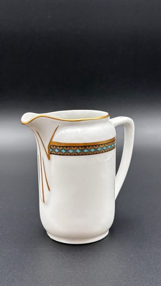 Servizio Tè KPM Berlin Oro e Turchese