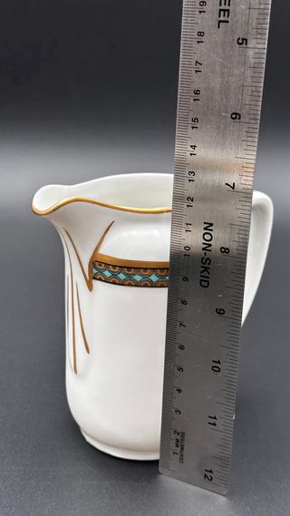 Servizio Tè KPM Berlin Oro e Turchese