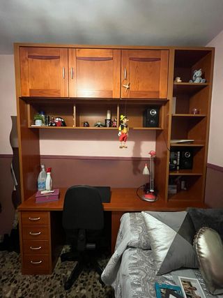 Set scrivania giovanile in legno