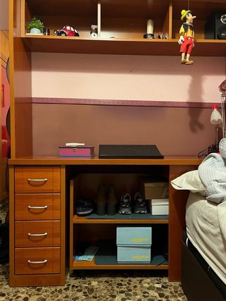 Set scrivania giovanile in legno