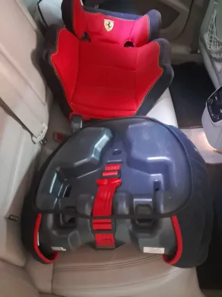 Silla coche Ferrari roja y negra