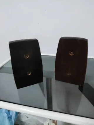 2 Placas Arte Sacro Vintage Esmalte sobre metal.