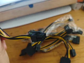 Lote 10 cables alimentación SATA