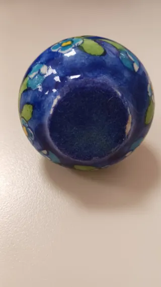 Tintero vintage esmalte Cloisonné