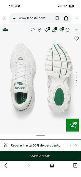 Zapatillas Lacoste L003 2K24 Blancas