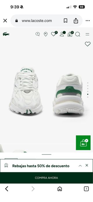 Zapatillas Lacoste L003 2K24 Blancas