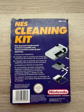 Kit Limpieza NES Nintendo. Cleaning kit