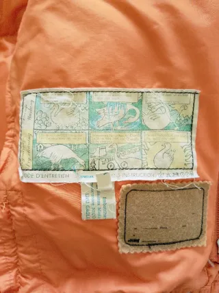 Moncler Grenoble anni '80 arancione/rosso