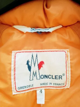 Moncler Grenoble anni '80 arancione/rosso