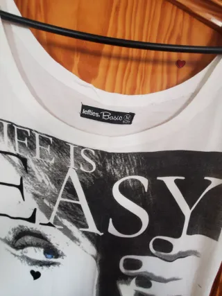 Camiseta larga Lefties estampada Talla M