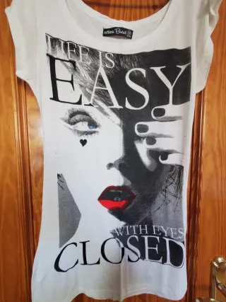 Camiseta larga Lefties estampada Talla M