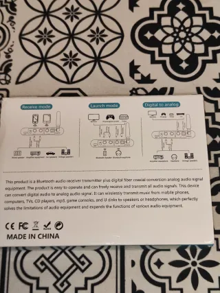 Receptor Transmisor Bluetooth 5.1, convertidor DAC