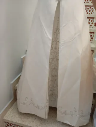 Traje de Novia Blanco Bordado