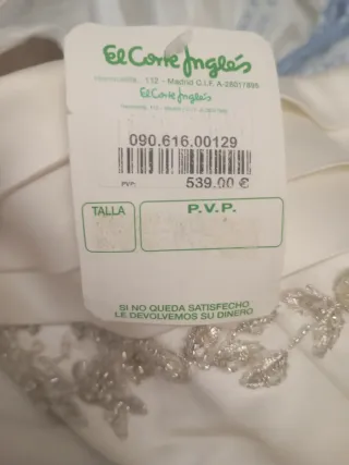 Traje de Novia Blanco Bordado