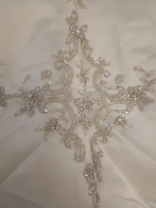 Traje de Novia Blanco Bordado