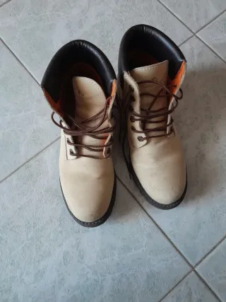 Scarponcini Lumberjack beige/nero donna