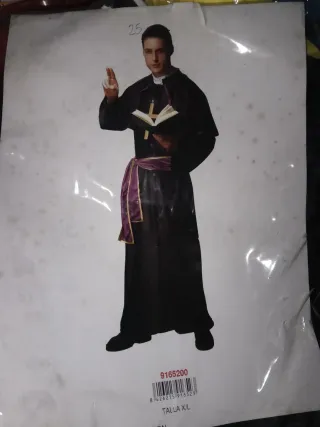 Disfraz Cura Adulto Talla XL