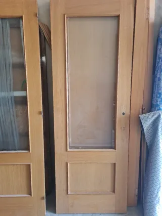 Puertas interiores de madera con cristal Todas 50€