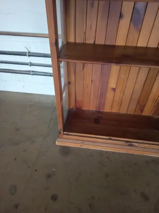 Estantería librería de madera antigua 100% maciza