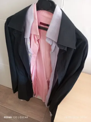 Camisas hombre negra y rosa