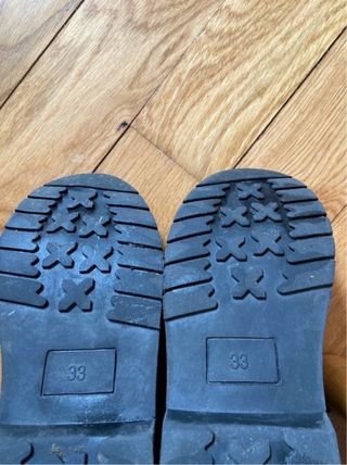 Botas militares charol negro Oh! Girl - Talla 33