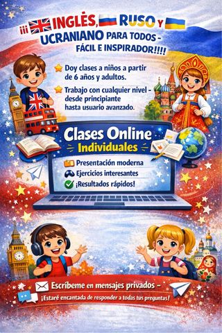 Clases de ingles , ruso y ucraniano