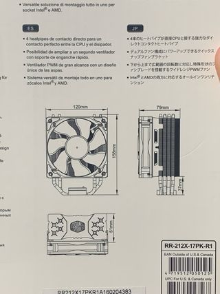 Cooler Master Hyper 212X Negro