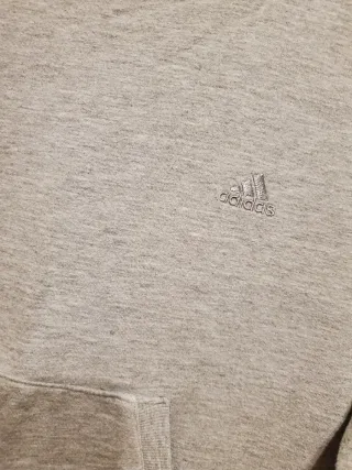 Sudadera Adidas Gris con Capucha talla M