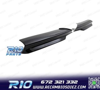 SPLITTERS PARAGOLPES BMW E90 E91 05-08 LOOK M NEGRO BRILLO