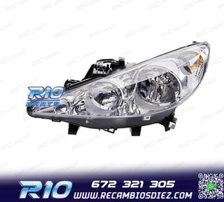 FARO IZQ CON LENTE PEUGEOT 207 06-