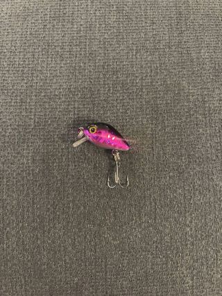 Amostra De Pesca Crankbait XS Preta & Rosa