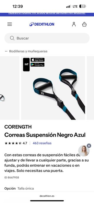 Correas de Suspensión