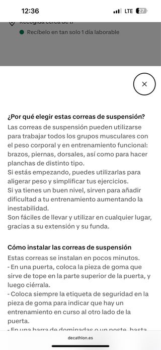Correas de Suspensión