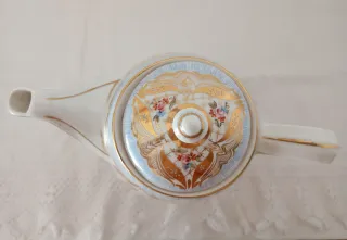 JUEGO DE CAFE ANTIGUO DE PORCELANA