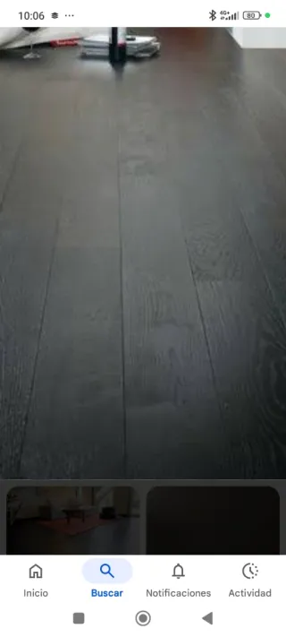 Tarima flotante color wengue