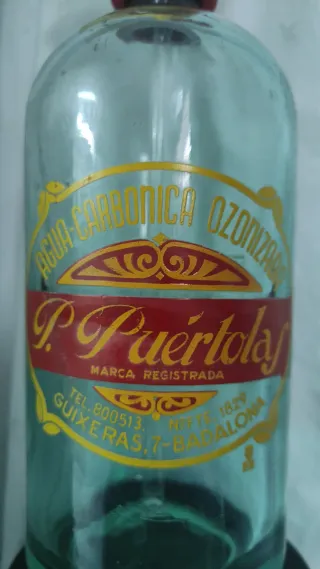 Sifón Agua Carbonica P. Puertolas