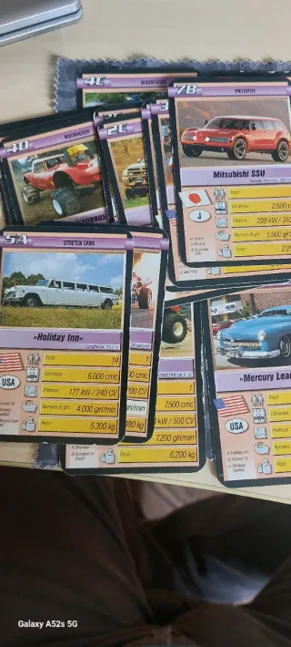 Carte vintage Auto Pazze Top Quartetto