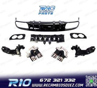 DIFUSOR MERCEDES CLASE C C205 COUPE 14-18 AMG PDC + COLAS ES