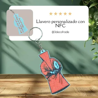 Llavero santero personalizado con NFC