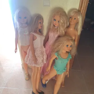 Lote 5 Muñecas Gigantes Rubias