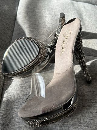 Tacones Pleaser Plateau Brillantes