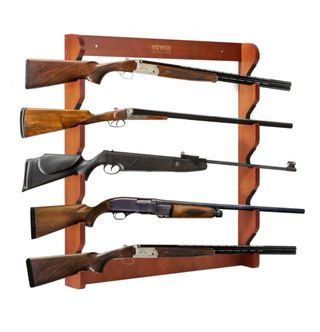 Armero VEVOR in legno massello per 5 fucili, 60 kg