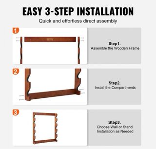 Armero VEVOR in legno massello per 5 fucili, 60 kg