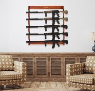 Armero VEVOR in legno massello per 5 fucili, 60 kg