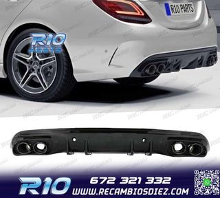 DIFUSOR MERCEDES CLASE C W205 SEDAN 14-20 C43 AMG PDC + COLA